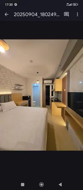 Dijual Apartment Educity Studio 22m lantai 12 Yale Pool View Furnish