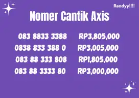 Nomor cantik axis