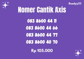 Nomor cantik axis