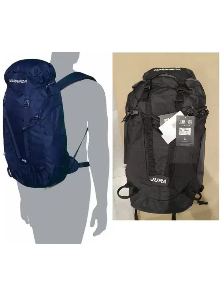 Tas Ransel Karrimor Jura 35 Backpack original new tag hitam raincoat