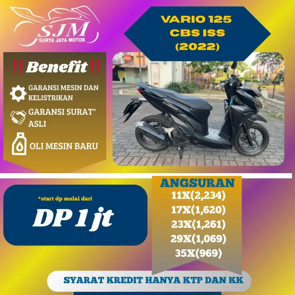 HONDA VARIO 125 CBS ISS 2022 MESIN HALUS