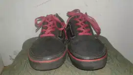 vans old skool flame wall black ori murah