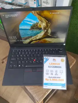 Dijual laptop Lenovo X1 Carbon second masih mulus dan bagus