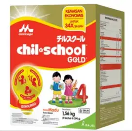Susu morinaga chilschool gold 4 1,56kg (4sachet @390gr)
