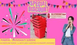 Keranjang tarik supermarket