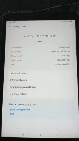 Jual butuh cepat Samsung galaxy tab a murah meriah