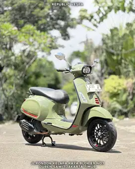 Piaggio Vespa SPRINT S 150 IGET ABS LED TAHUN 2023 WARNA GREEN TENANCE