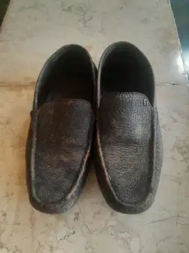 Sepatu aigner slip on leather murah