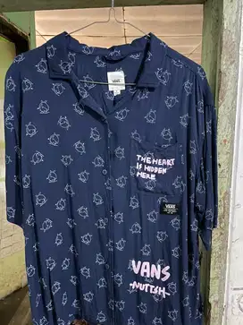 Kemeja vans wrna biru
