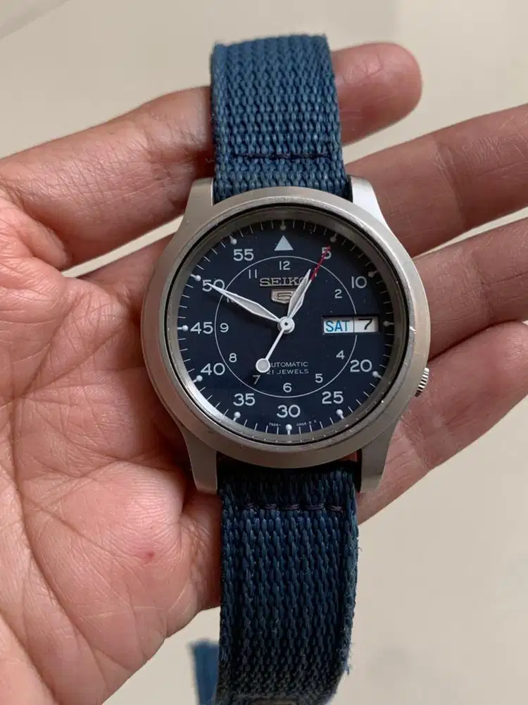 Seiko 5 Military Blue SNK807 Automatic