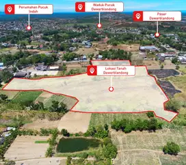 DIJUAL TANAH INDUSTRI DAWARBLANDONG MOJOKERTO ZONA MERAH