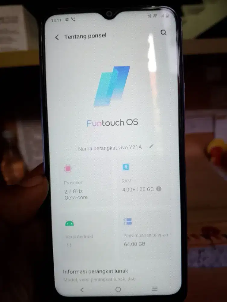vivo y21a fullset 4/64