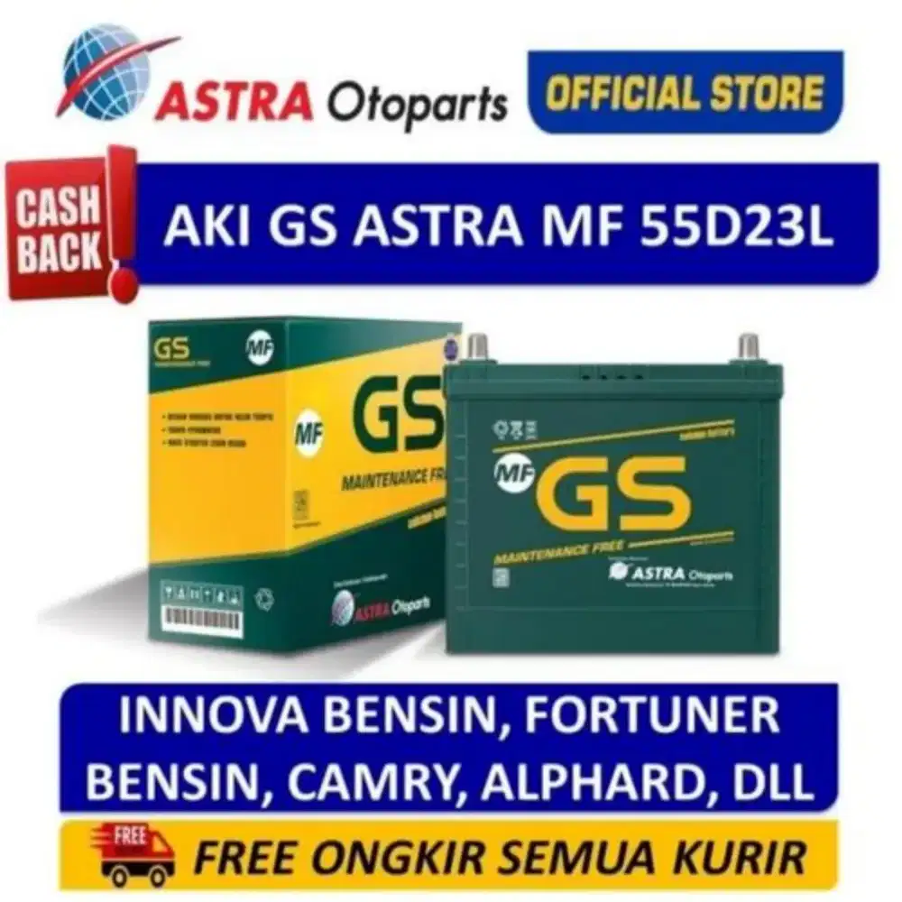 Aki GS ASTRA MF 55D23L untuk berbagai mobil - Terbaru September 2025