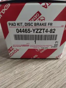 Kampas rem depan Toyota Fortuner 2005 - 2012, Toyota Hilux 2004 - 2012