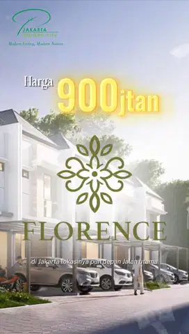 Rumah Cluster Baru Florence Village di Jakarta Garden City
