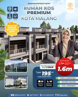 RUMAH KOS 10 KAMAR DEPAN UMM KOTA MALANG FULL FURNISH