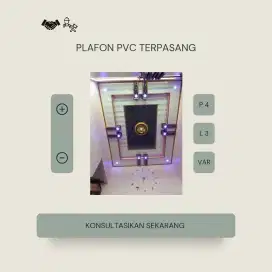 Plafon pvc terpasang