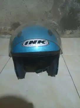 helm ink biru minus dikit