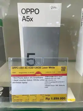 OPPO A5x  4/128 new