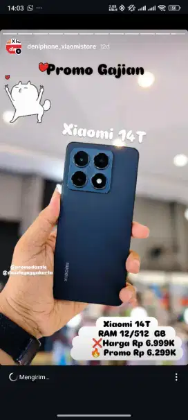 Xiaomi 14T Promo New Garansi Resmi Segel