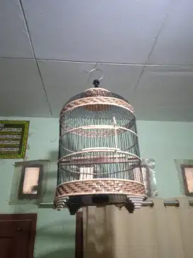 Kandang perkutut jemur