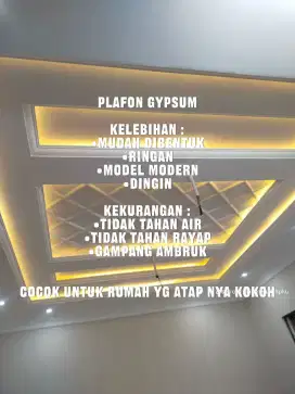 Skil tukang plafond.