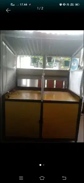 Meja usaha rangka besi