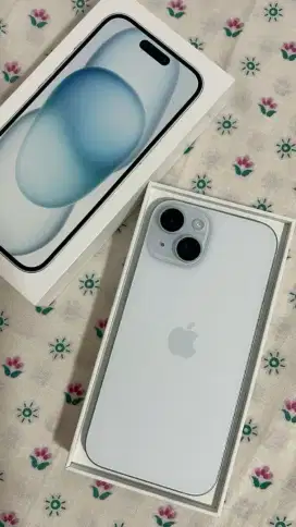 Ready new iPhone 15 basic blue bisa cicilan tanpa DP tenor 12bunga 0%