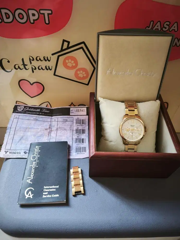 jam tangan alexandre christie fullset