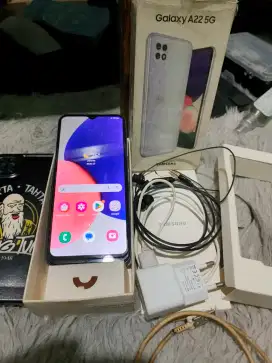 Samsung A22 5G 6/128 Light Blue sein resmi normal lancar ngebut