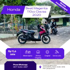 Honda Beat Magenta 110cc Cbs iss Pgm__Fi Tahun 2020 Pajak Hidup