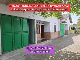 Rumah Kontrakan Maguwo Area Pasar Stan Utara Lottemart 22Juta Nett