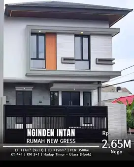 Hot Listing Dijual Rumah New Gress Nginden Intan Sisa 2 unit Minimalis