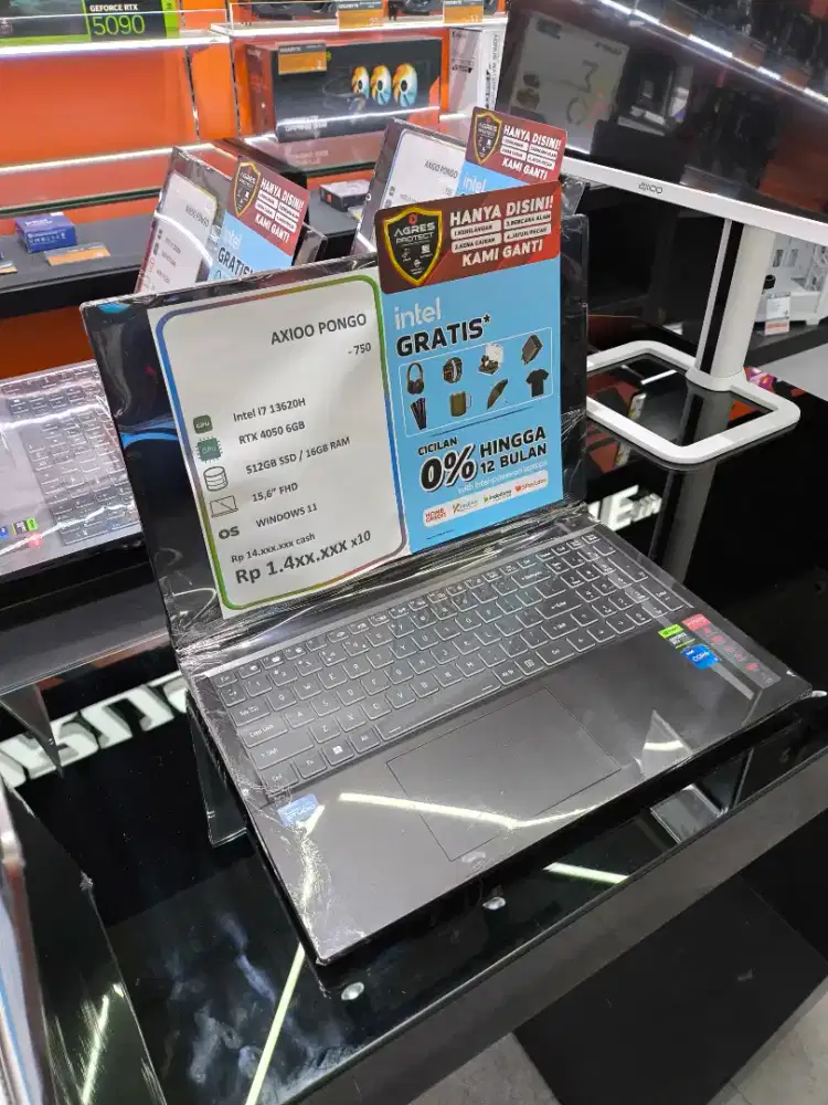 AXIOO PONGO 750 i7 Gen 13 RTX 4050 6GB KREDIT aman cepat mudah!