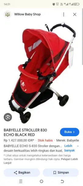 Stoler babyelle echo