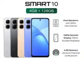 HP infinix smart 10 ram 4/128