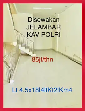 Wilson Disewakan Rumah 4 lantai di kavling polri