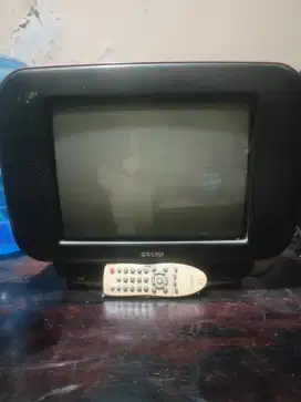 TV Tabung 14 + Remote merk Sanyo