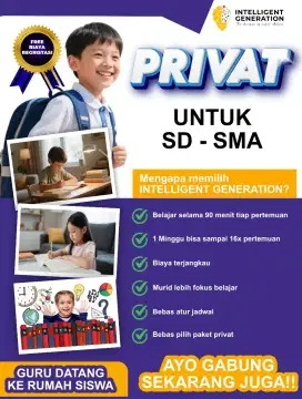 LES PRIVAT INTELLIGENT GENERATION UNTUK SD - SMA