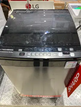 Cicilan Mesin Cuci Sharp 1 Tabung (10,5kg) Syarat ktp promo 0%