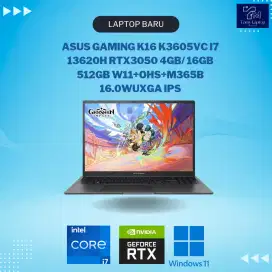 ASUS GAMING K16 CORE I7 13620H NVIDIAGEFORCE RTX3050 16GB/512GB