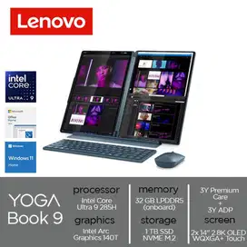 Yoga Book 9 14IAH10 25ID  Core Ultra 9 285H 32GB 1TB W11 OH24