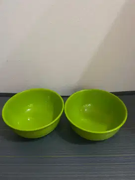 Mangkok semi keramik hijau 2 buah