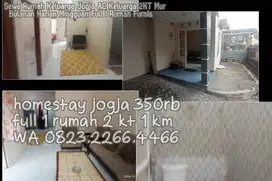 Sewa Rumah Keluarga Jogja AC Keluarga 2KT Mur  Bulanan Harian Mingguan