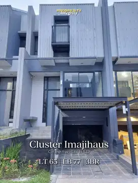 Dijual Rumah Full Furnished 3 Lantai Cluster Imajihaus Greenwich BSD