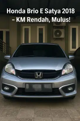 Honda Brio E Satya 2018 Manual – KM 33rb, Tangan Pertama, Mulus, NEGO