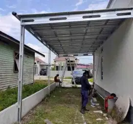 Kanopi baja ringan atap galvalum pasir