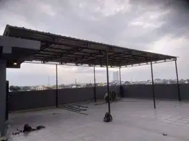 Kanopi minimalis atap seng sepandek