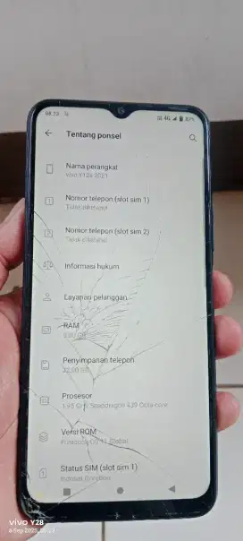 Vivo.  Y12s.  2021.  3/32.  Mnus retak sgel orian norml