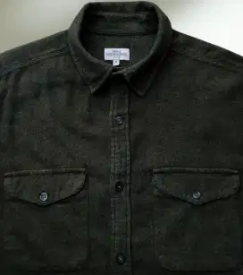 KEMEJA NEXT DOBEL POKET HIJAU ARMY, SIZE : M (LD108-110,P73)